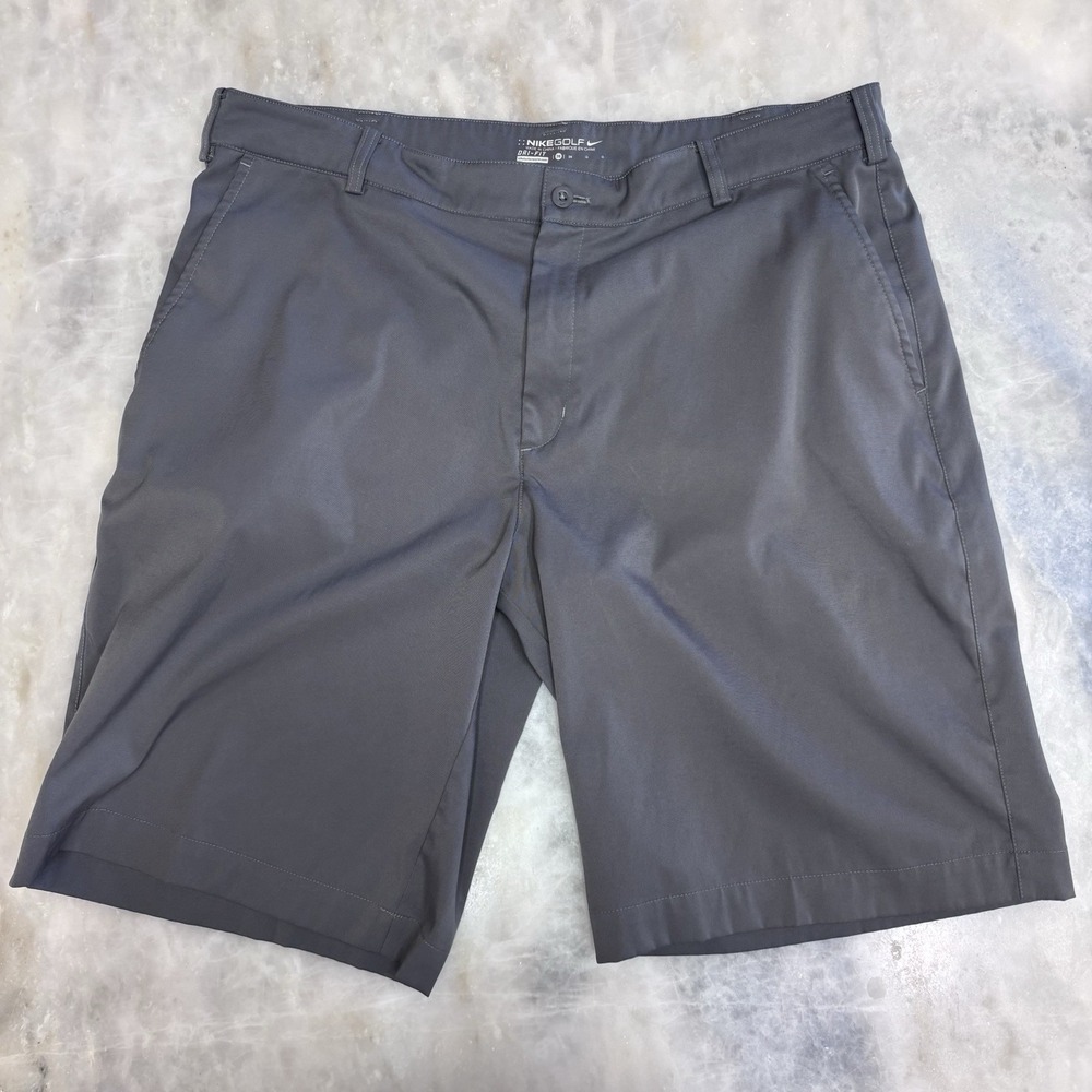 Nike Golf Dri-FIT Flat Front Shorts - Mens Size 36 - Dark Gray/Anthracite